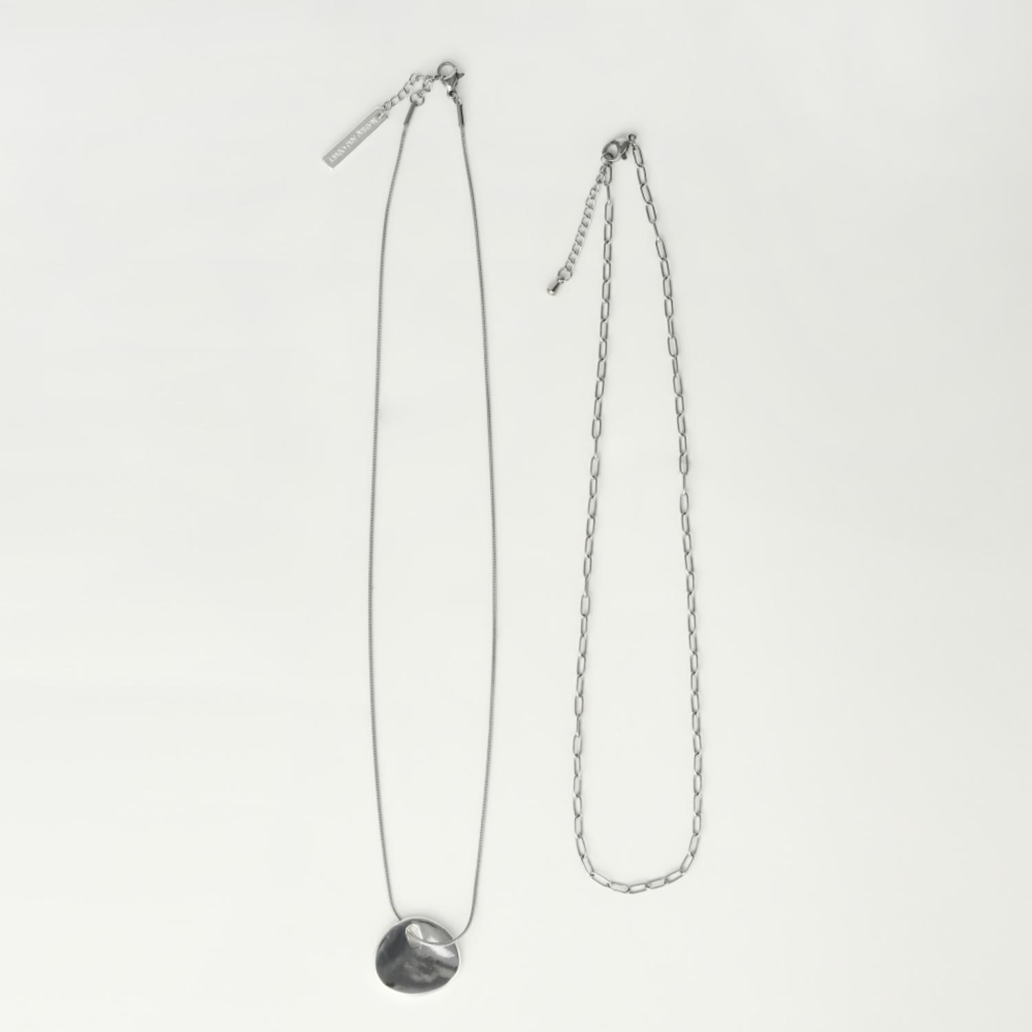 【Nothing And Others/ナッシングアンドアザーズ】W stainless chain Necklace