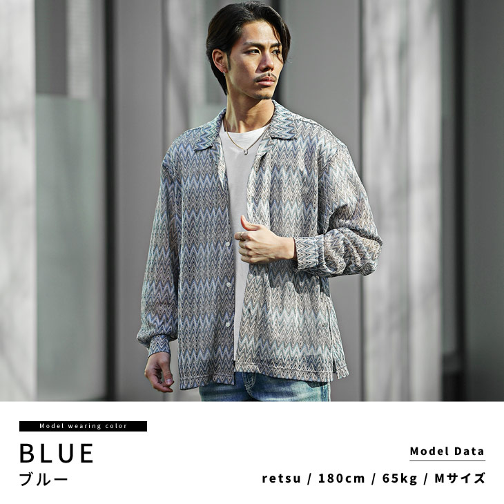 【新品未使用】 バルファレースオープンカラーシャツ Mサイズ シャツ Hampton wear (ハンプトンウェア) バルファレース
