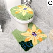 日用品雑貨 トイレ用品 カバー トイレマット セット 便座カバー トイレふたカバー