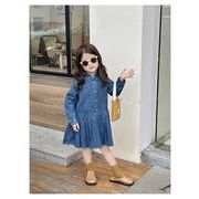 2024新作韓国子供服  ワンピース服   キッズ服 デニムスカート 90-140cm