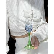最安値に挑戦！INSスタイル クリア 個性 グラデーションブルー シャンパンカップ グラス