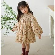 ワンピース 子供用のスカート 韓国子供服 ワンピース キッズ服 2024春新作 田園風 お姫様のドレス