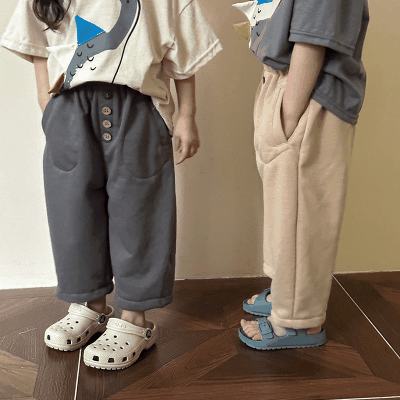キッズ 韓国風子供服 春新作 ナチュラル系 スラックス ジョガーパンツ ワイドパンツ ユニセックス 80-150