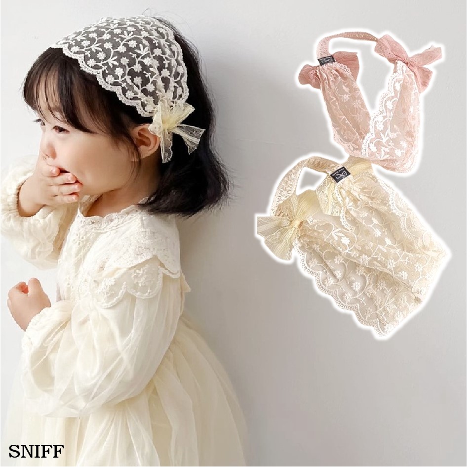 2024春新作】韓国風 ヘアアクセサリー 女の子 ヘア飾り レース ヘアバンド SNIFF JAPAN 子供服 | 卸売・  問屋・仕入れの専門サイト【NETSEA】