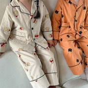 韓国風 子供服 純綿 パジャマセット 男の子 女の子 春秋 家庭服