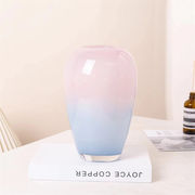 ナチュラルな風合い INSスタイル 北欧 ガラスの花瓶 純手作り 瑠璃の花瓶 花瓶 リビングフラワー