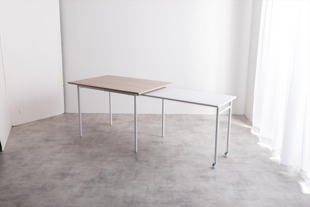 幅110?194cm】Libre 伸縮スライド式ダイニングテーブル長方形 | 卸売