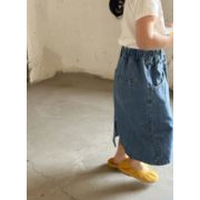 2024夏新品★子供服 　キッズ 服　　ジーンズ　スカート★90-150cm　