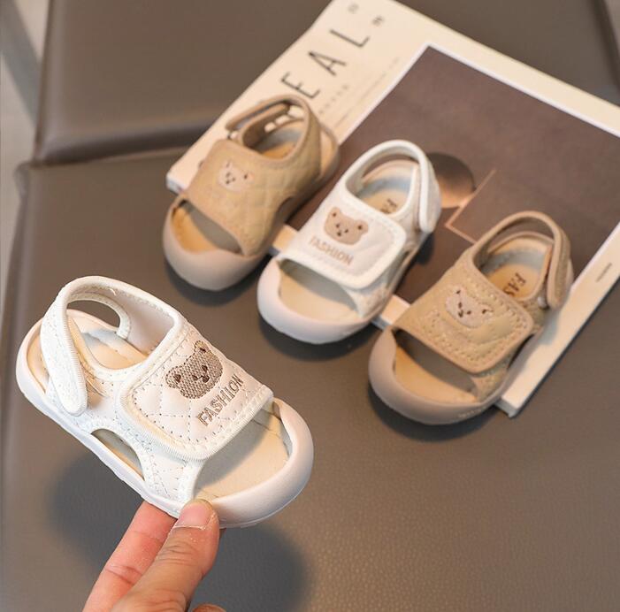 【2024 夏】新作 子供靴 柔らかい底 赤ちゃん サンダル   ベビーキッズ靴　2色