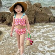2024夏新作 韓国風子供服 キッズ水着 女の子  子供用　分体水着