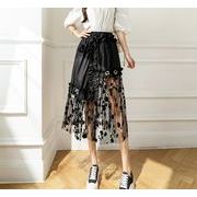 【予約222850】大きいサイズ春夏新作 韓国 レディース ファッション  パッチワーク スカート  LL-4L