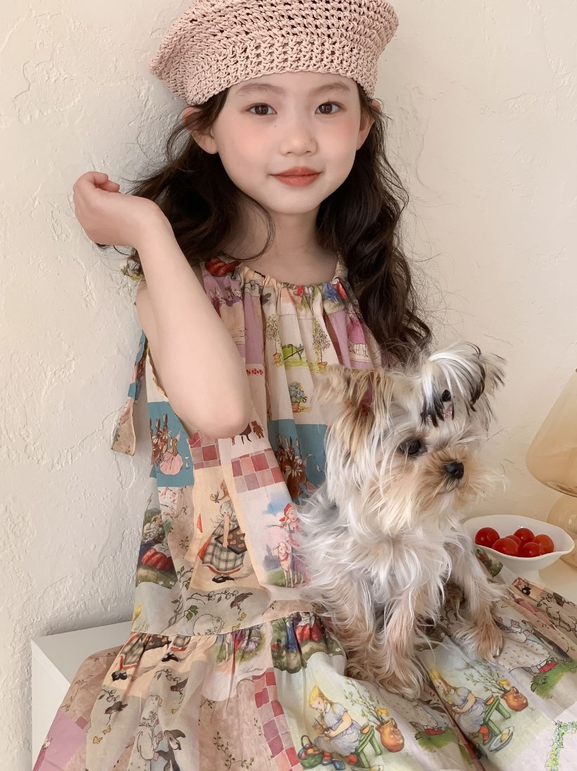 韓国風子供服    キッズ服    ワンピース    ウサギ    スカート