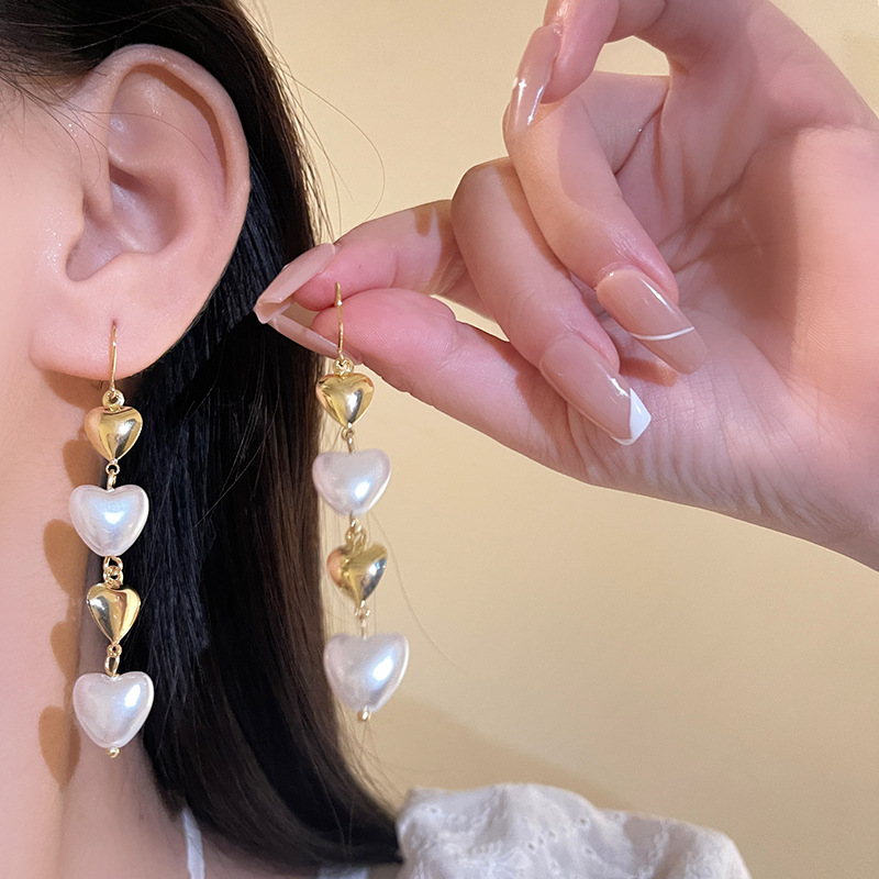 ピアス ハート アクセサリー 金アレ対応 韓国 ハートイヤリング