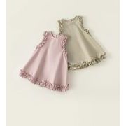 子供用のスカート キッズ ワンピース 韓国子供服  ワンピース 2024夏新作 お姫様のドレス  90-140 2色