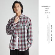 P17341 ファッションメンズ 男  2024春夏新作 カジュアル 韓国風 ワイシャツ チェック