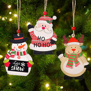 クリスマスツリーの飾り、木製ペンダント、ホーム ショッピング モールの雰囲気の装飾、クリスマスの飾り