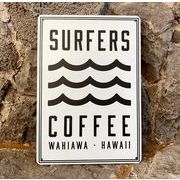 SURFERS COFFEE アルミサインプレート　SURFERS COFFEE LOGO