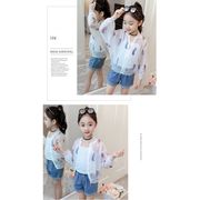 カーディガン 夏 サマー 子供 UV UVカット 女の子 韓国風 薄手 トップス 紫外線対策 日焼け止め