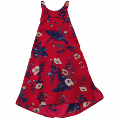 春夏 韓国風子供服 3-8歳ガールズ バックレス ワンピース 花柄ワンピ 吊りスカート ビーチドレス 90-130