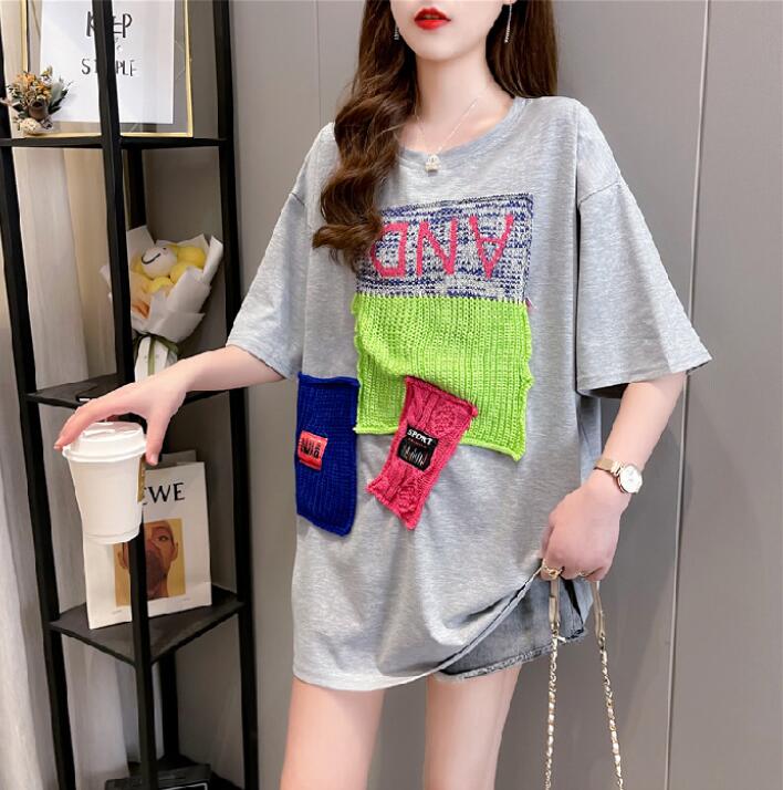 韓国風　レディース　半袖Tシャツ　新しい夏　カジュアル　ファッション半袖Tシャツ　★M-XL