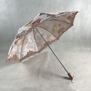 日傘 折りたたみ傘 花柄 レディース 手動傘 折り畳み 刺繍 折りたたみ傘(2つ折) オシャレ