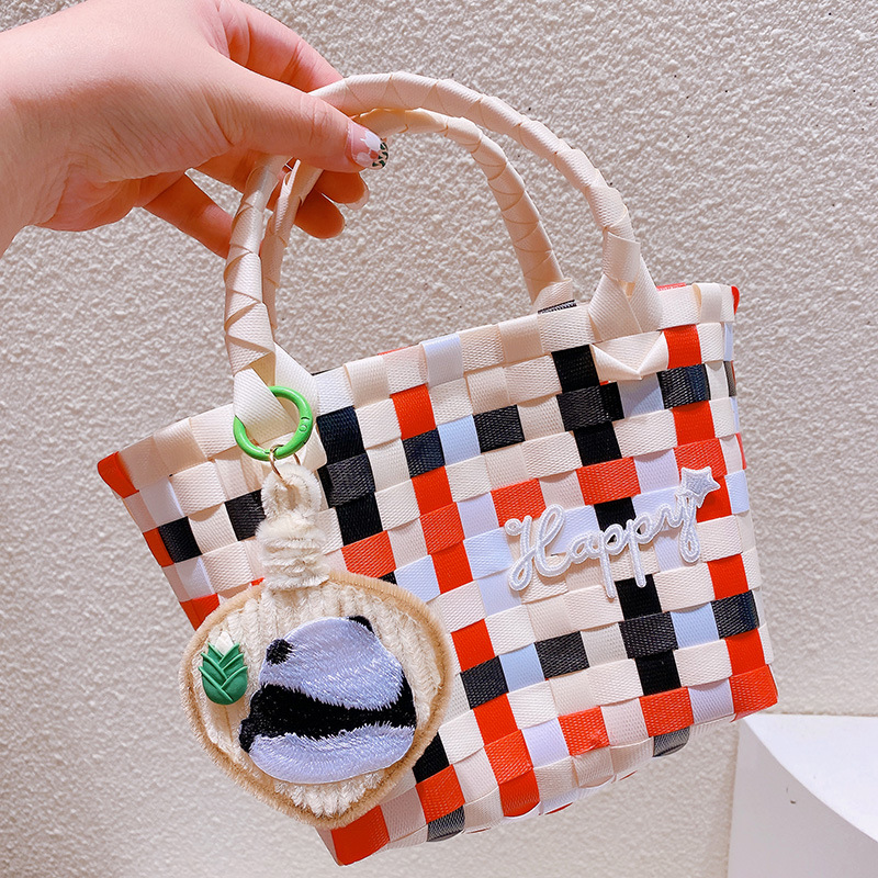 【お盆限定値下げ】WOVEN チェック柄 かごバッグ お盆限定値下げ】WOVEN チェック柄 かごバッグ - メルカリ