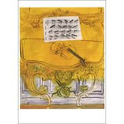 ポストカード アート デュフィ「黄色いヴァイオリン」 105×148mm 名画 郵便はがき