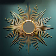 タイムセール限定価格 激安セール 掛鏡 装飾品 鉄の壁飾り 太陽の形のペンダント 鏡 玄関のペンダント