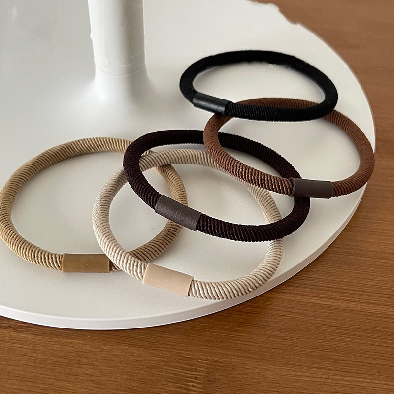韓国は使いやすい輪ゴムツイルヘアロープインボトミングヘアリングヘッドロープ