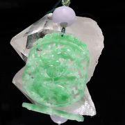 ネックレス　天然翡翠　龍　ミャンマー産　ヒスイ　人生　成功　守護　パワーストーン　天然石