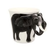【ワゴンセール・即納】ハンドメイドの3Dな動物マグカップ エレファント 象