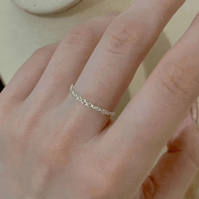 【大人風】金アレ対応素材　S925コーティング silverring  リング   指輪　極細