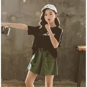 子供服 セットアップ キッズ 女の子 夏 半袖 tシャツ+パンツ 上下セット 韓国子供服