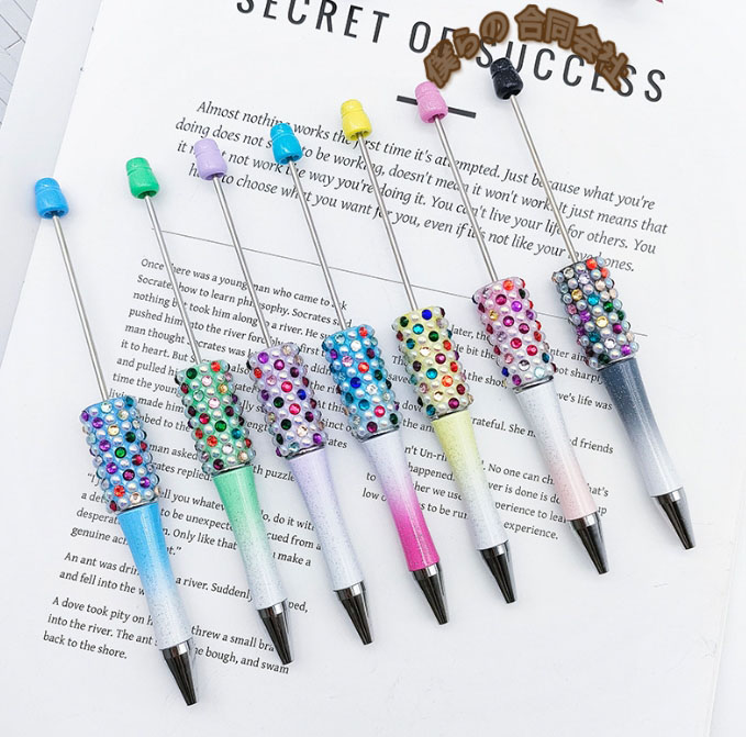 2024新作 ビーズボールペン DIY文房具 カスタムボールペン 筆記