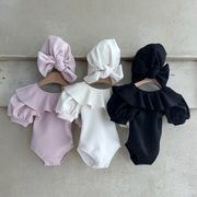 【2024夏新作】韓国風子供服 キッズ水着 女の子 ベビー 子供用 オールインワン 連体水着 帽子なく