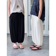 2024夏新作  韓国風子供服   男女兼用 ロングパンツ パンツ  3色 90-140cm