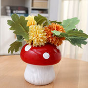 クリエイティブなパーソナライズされたキノコ花瓶リビングルームの装飾フラワーアレンジメント水耕花瓶