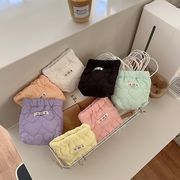 ハートポーチ　収納バッグ　ミニ　韓国ファッション　かわいい　小物収納