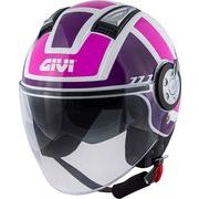 Givi / ジビ 11.1 AIR JET-R CLASS ホワイト / ピンク / パープル サイズ S | H111FCL