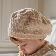 ins 新作　ins　赤ちゃん　ベレー帽　ベビー帽　3色　ニット帽子　可愛い　森ガール　6ヶ月～4才