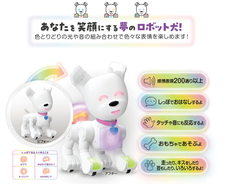 Amazon.com: Dog-E Interactive Robot Dog with Colorful LED
