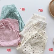 2024夏新作  韓国風子供服 男女兼用 ロングパンツ パンツ   4色　90-140cm
