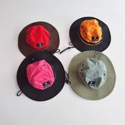 ★全4色★　子供帽子　キッズバケットハット　キャンプ帽　日焼け止め　韓国キッズハット