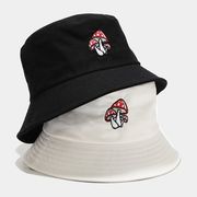7色 刺繍入漁師帽  キノコ 日よけ帽 通気性 優れた遮熱性 風を遮る  顔が小さい 男女兼用 両面で着用可能