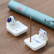 香立て 子猫 子犬 かわいい 線香立て 癒やし香炉 陶器 睡眠 リラックス 工芸品 贈り物
