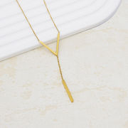 ネックレス ステンレス Ｖ型 チェーン アクセサリー  サージカルステンレス ネックレス  韓国 2024新作