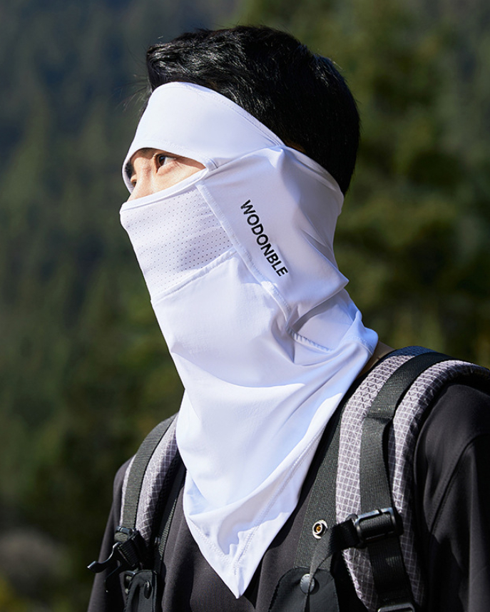 冷感 UPF50+ 日焼け防止 マスク フェイスマスク フェイスガード 夏用  