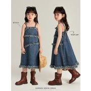 2024夏新作 韓国風子供服 ベビー服 キッズ服 ワンピース