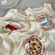 2024夏新作 子供服 韓国風子供服  ベビー服 男女兼用 半袖 トップス Tシャツ