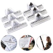 2色 楽譜クリップ ピアノ鍵盤 音符クリップ ピアノ ギター ブック 楽譜 譜面 メモ ページクリップ 音楽雑貨